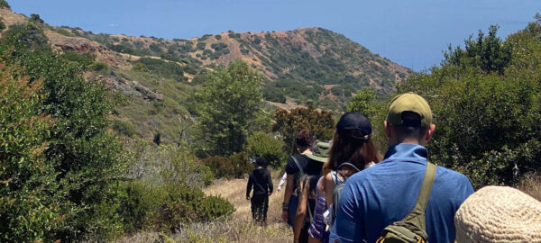 Heritage Project students hiking
